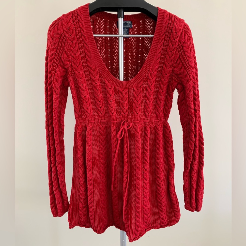 POLO Cableknit Scoopneck Sweater